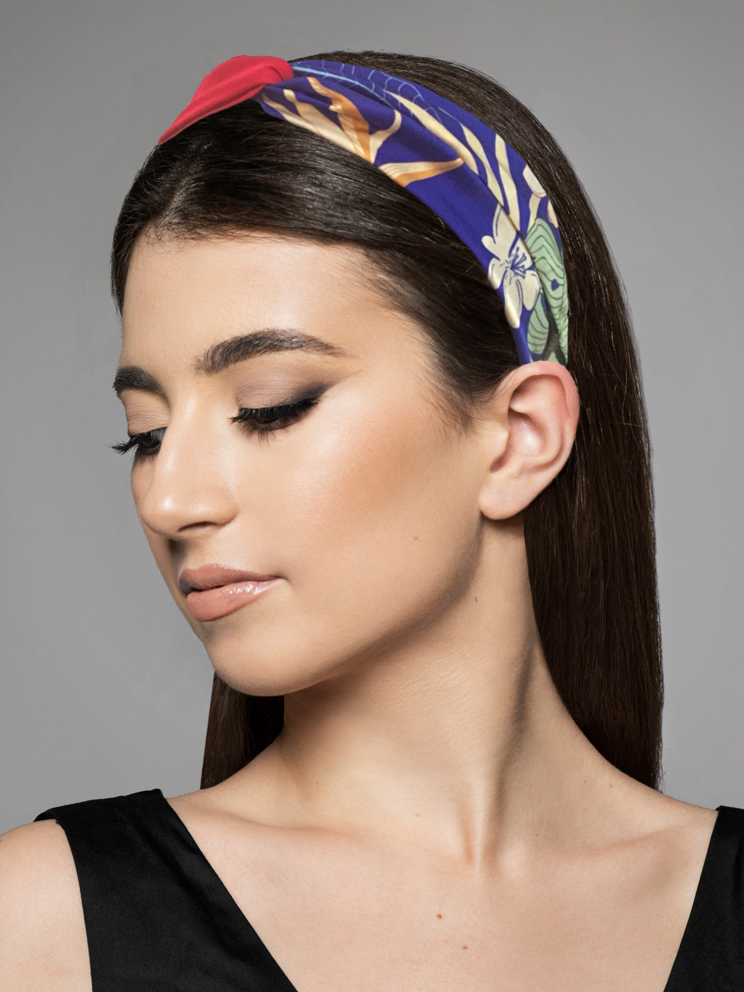 SS21 BLUE+MAGENTA HEADBAND side pose