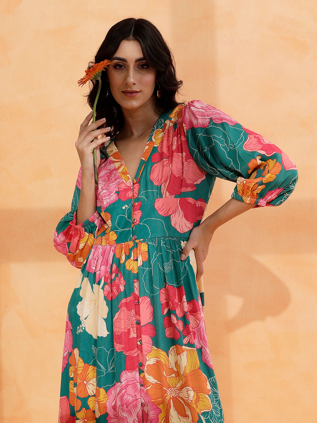 gardenia maxi dress Gardenia Drop Waist Maxi Dress SEROYA