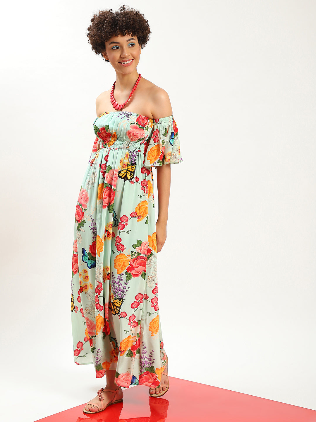 Vanessa Floral Paradise Elasticated Dress – Radka Vanessa Floral Paradise Elasticated Dress – Radka